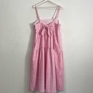 J. Crew Seersucker Gingham Dress Pockets Size 14 Retail$128